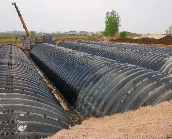 Corruated steel drainage pipe