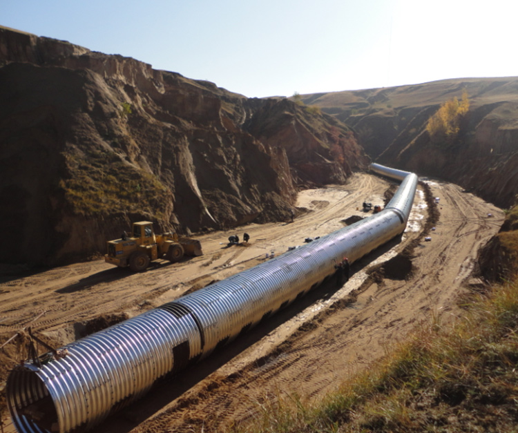 Hot dipped plastic coating steel corrugated pipe Hot dipped plastic coating steel corrugated pipe