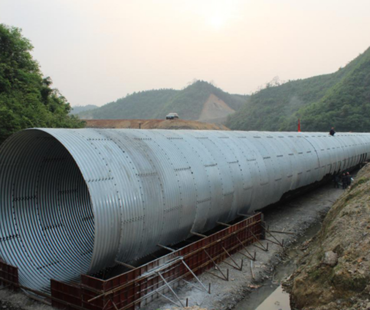 Corrugated steel drainage pipe Corrugated steel drainage pipe
